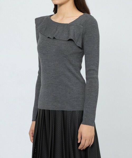 EPOCA / エポカ ニット・セーター | 【WEB＆一部店舗限定】 ウォッシャブルウール ラッフルリブニット | 詳細6