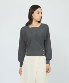 EPOCA / エポカ ニット・セーター | 【WEB＆一部店舗限定】 ウォッシャブルウール カシュクールリブニット