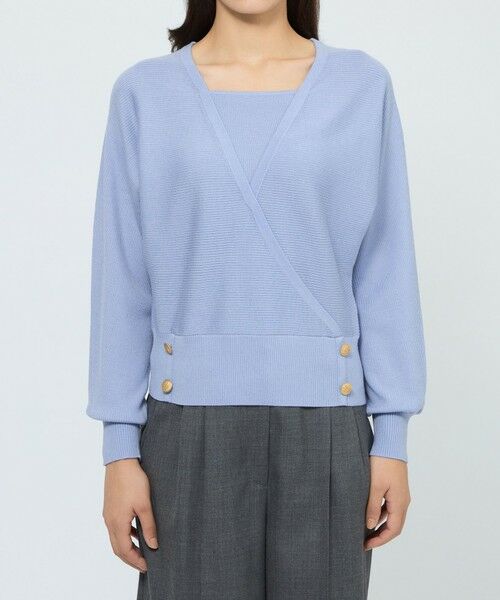 EPOCA / エポカ ニット・セーター | 【WEB＆一部店舗限定】 ウォッシャブルウール カシュクールリブニット | 詳細5