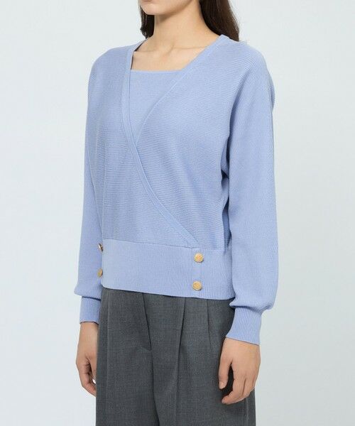 EPOCA / エポカ ニット・セーター | 【WEB＆一部店舗限定】 ウォッシャブルウール カシュクールリブニット | 詳細6