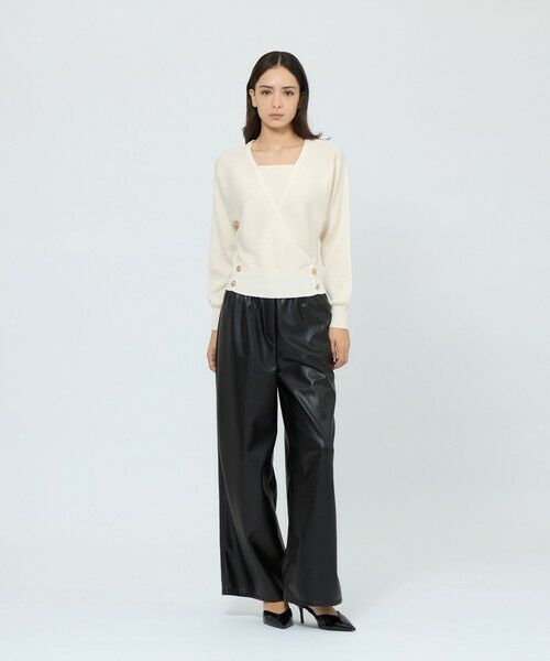 EPOCA / エポカ ニット・セーター | 【WEB＆一部店舗限定】 ウォッシャブルウール カシュクールリブニット | 詳細1