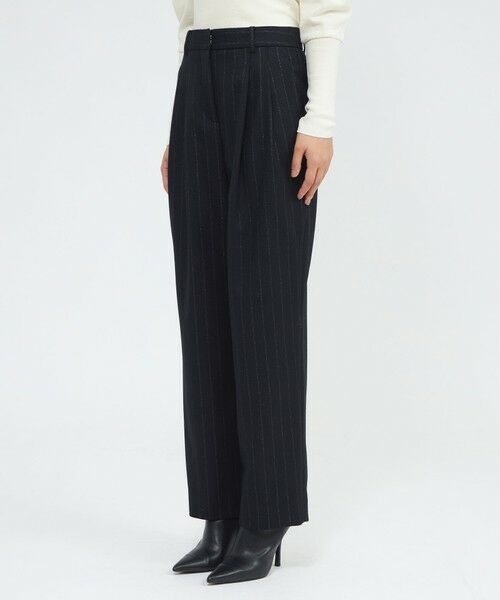 EPOCA / エポカ その他パンツ | ウールラメストライプ タックワイドテーパードパンツ | 詳細5