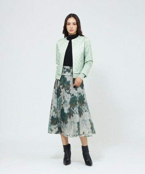 EPOCA / エポカ ロング・マキシ丈スカート | ニュアンスフラワープリント フレアスカート | 詳細4