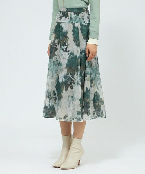 EPOCA / エポカ ロング・マキシ丈スカート | ニュアンスフラワープリント フレアスカート | 詳細7