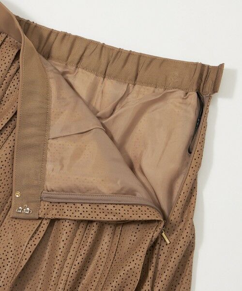 EPOCA / エポカ ロング・マキシ丈スカート | パンチングシンセティックレザー プリーツスカート | 詳細7