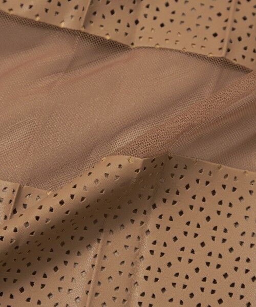 EPOCA / エポカ ロング・マキシ丈スカート | パンチングシンセティックレザー プリーツスカート | 詳細8