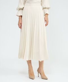 EPOCA / エポカ ロング・マキシ丈スカート | フィブリルサテン プリーツスカート