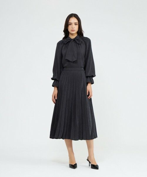 EPOCA / エポカ ロング・マキシ丈スカート | フィブリルサテン プリーツスカート | 詳細4