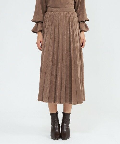 EPOCA / エポカ ロング・マキシ丈スカート | フィブリルサテン プリーツスカート | 詳細9
