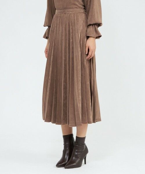 EPOCA / エポカ ロング・マキシ丈スカート | フィブリルサテン プリーツスカート | 詳細10