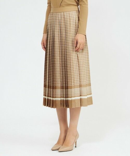 EPOCA / エポカ ロング・マキシ丈スカート | バイカラージオメトリックプリント プリーツスカート | 詳細9