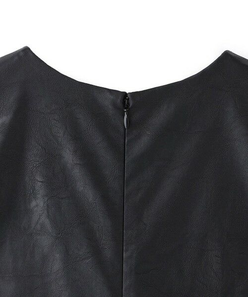 EPOCA / エポカ ロング・マキシ丈ワンピース | 【SACRA】フェイクレザードレス《WEB＆EPOCA THE SHOP店舗限定》 | 詳細3