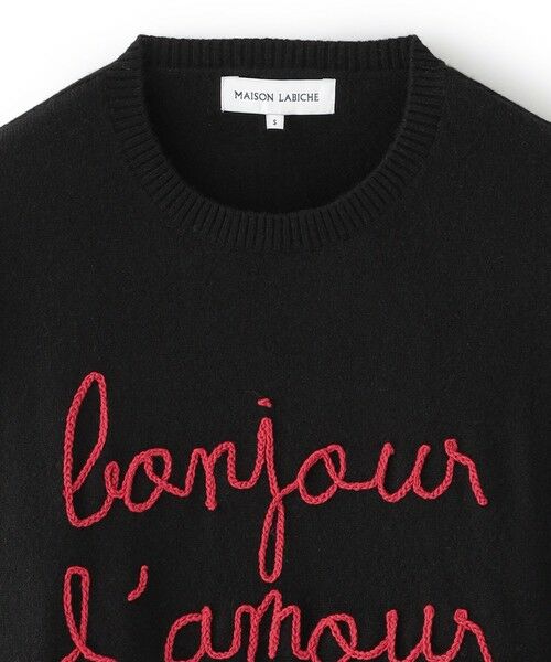 EPOCA / エポカ ニット・セーター | 【MAISON LABICHE】ブラックニットプルオーバー《WEB＆EPOCA THE SHOP店舗限定》 | 詳細2