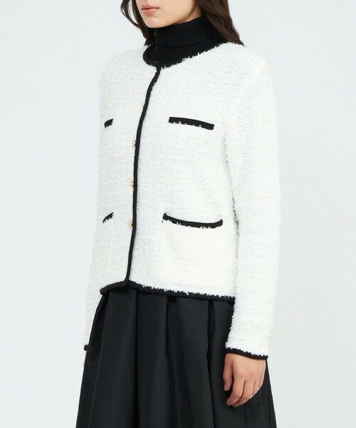 EPOCA / エポカ ノーカラージャケット | 【EPOCA STORIA】ツイード調ニットジャケット《WEB＆EPOCA THE SHOP店舗限定》 | 詳細4