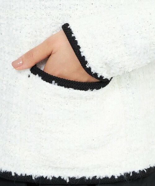 EPOCA / エポカ ノーカラージャケット | 【EPOCA STORIA】ツイード調ニットジャケット《WEB＆EPOCA THE SHOP店舗限定》 | 詳細6