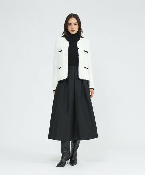 EPOCA / エポカ ノーカラージャケット | 【EPOCA STORIA】ツイード調ニットジャケット《WEB＆EPOCA THE SHOP店舗限定》 | 詳細1