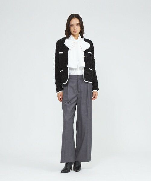 EPOCA / エポカ ノーカラージャケット | 【EPOCA STORIA】ツイード調ニットジャケット《WEB＆EPOCA THE SHOP店舗限定》 | 詳細2