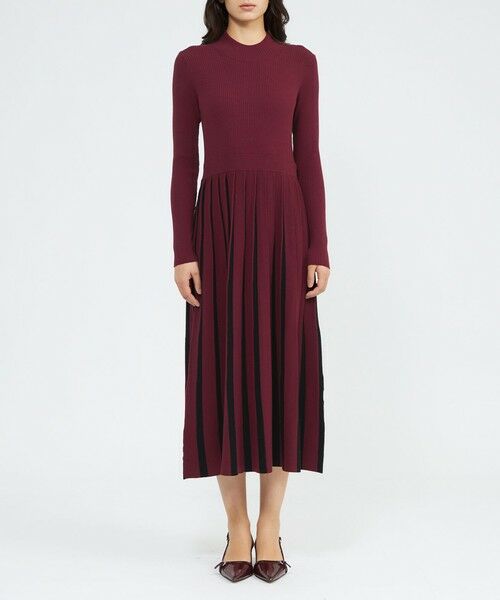 EPOCA / エポカ ロング・マキシ丈ワンピース | 【EPOCA STORIA】バイカラーニットドレス《WEB&EPOCA THE SHOP店舗限定》 | 詳細4