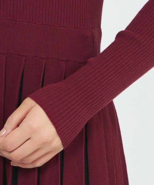 EPOCA / エポカ ロング・マキシ丈ワンピース | 【EPOCA STORIA】バイカラーニットドレス《WEB&EPOCA THE SHOP店舗限定》 | 詳細7