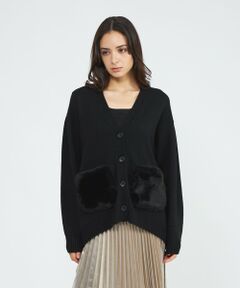 EPOCA / エポカ ニット・セーター | 【EPOCA STORIA】エコファーポケットカーディガン《WEB＆EPOCA THE SHOP店舗限定》