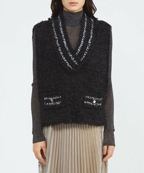 EPOCA / エポカ ニット・セーター | 【EPOCA STORIA】ツイード調ニットベスト《WEB＆EPOCA THE SHOP店舗限定》 | 詳細3