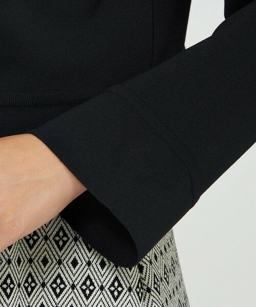 EPOCA / エポカ ノーカラージャケット | アセテートナイロンジャカード ニットジャケット | 詳細6