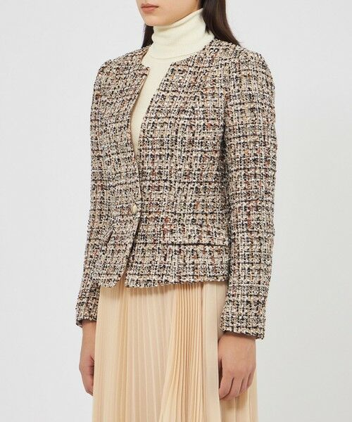 EPOCA / エポカ ノーカラージャケット | ファンシーツィード ノーカラージャケット | 詳細3