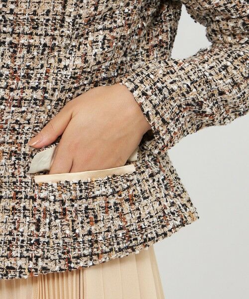 EPOCA / エポカ ノーカラージャケット | ファンシーツィード ノーカラージャケット | 詳細5