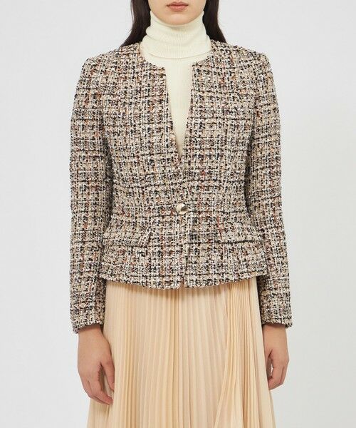 EPOCA / エポカ ノーカラージャケット | ファンシーツィード ノーカラージャケット | 詳細2