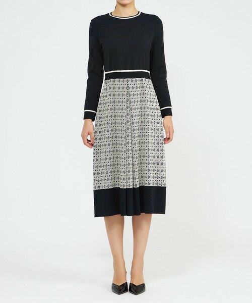 EPOCA / エポカ ロング・マキシ丈ワンピース | アセテートナイロンジャカード ニットワンピース | 詳細4