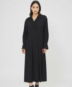 ウールビエラ カシュクールシャツドレス