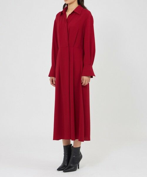 EPOCA / エポカ ロング・マキシ丈ワンピース | ウールビエラ カシュクールシャツドレス | 詳細4