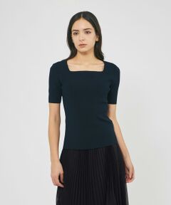 EPOCA / エポカ ニット・セーター | キュプラベーシック スクエアカラーニット