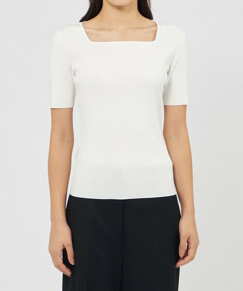 EPOCA / エポカ ニット・セーター | キュプラベーシック スクエアカラーニット | 詳細7