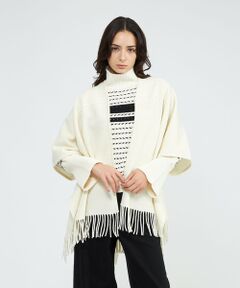 EPOCA / エポカ ニット・セーター | 【La maglia due】 フリンジニットケープ