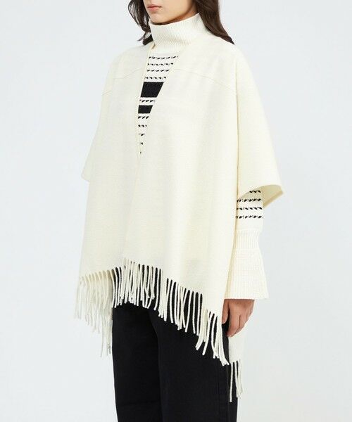 EPOCA / エポカ ニット・セーター | 【La maglia due】 フリンジニットケープ | 詳細4