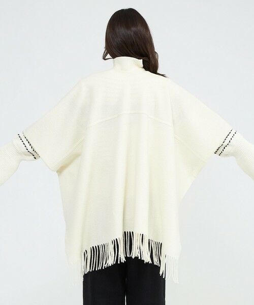 EPOCA / エポカ ニット・セーター | 【La maglia due】 フリンジニットケープ | 詳細6