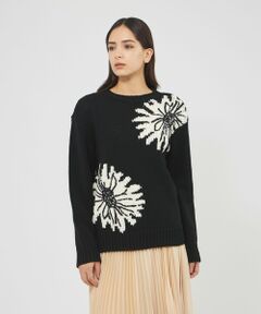 EPOCA / エポカ ニット・セーター | ビッグフラワーニットプルオーバー