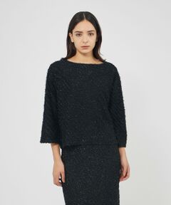 EPOCA / エポカ ニット・セーター | ラメフリンジニット ベルスリーブプルオーバー