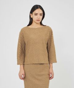 EPOCA / エポカ ニット・セーター | ラメフリンジニット ベルスリーブプルオーバー