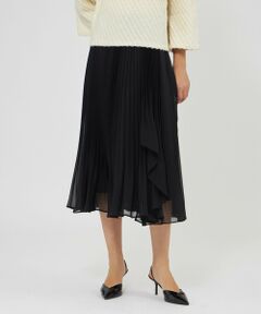アシンメトリープリーツスカート