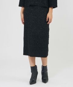 ラメフリンジニット タイトスカート