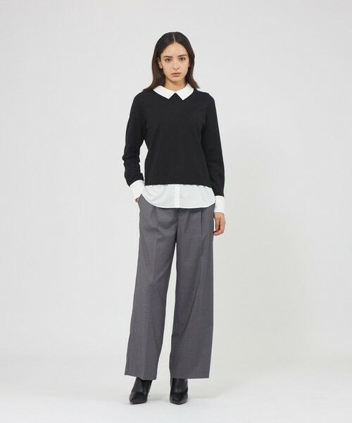 EPOCA / エポカ ニット・セーター | 【EPOCA STORIA】シャツコンビニット《WEB＆EPOCA THE SHOP店舗限定》 | 詳細1