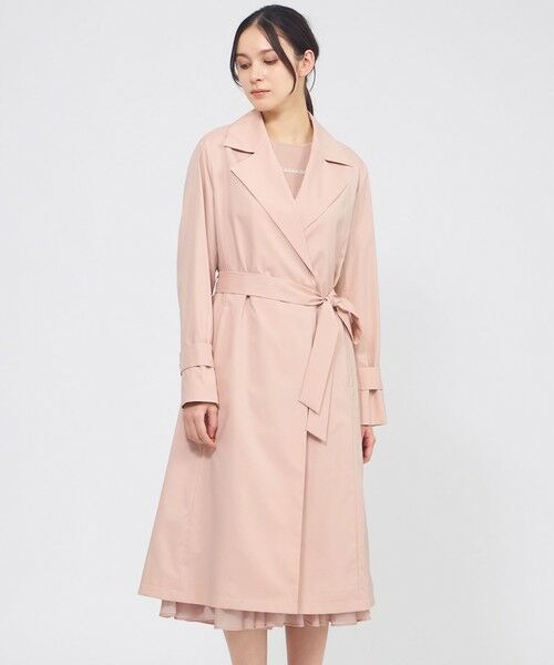EPOCA / エポカ その他アウター | ライトタフタ ベルテッドコート（ピンク3）
