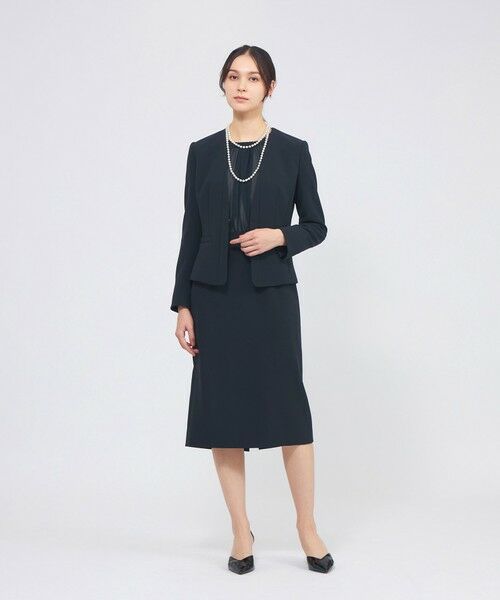 EPOCA / エポカ ノーカラージャケット | コンパクトダブルクロス ノーカラージャケット | 詳細7