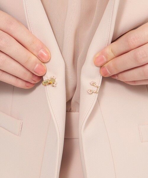 EPOCA / エポカ ノーカラージャケット | コンパクトダブルクロス ノーカラージャケット | 詳細12