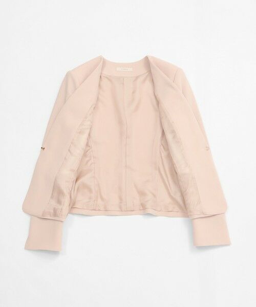 EPOCA / エポカ ノーカラージャケット | コンパクトダブルクロス ノーカラージャケット | 詳細13