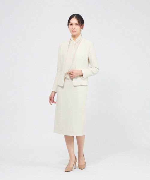 EPOCA / エポカ ノーカラージャケット | コンパクトダブルクロス ノーカラージャケット | 詳細2