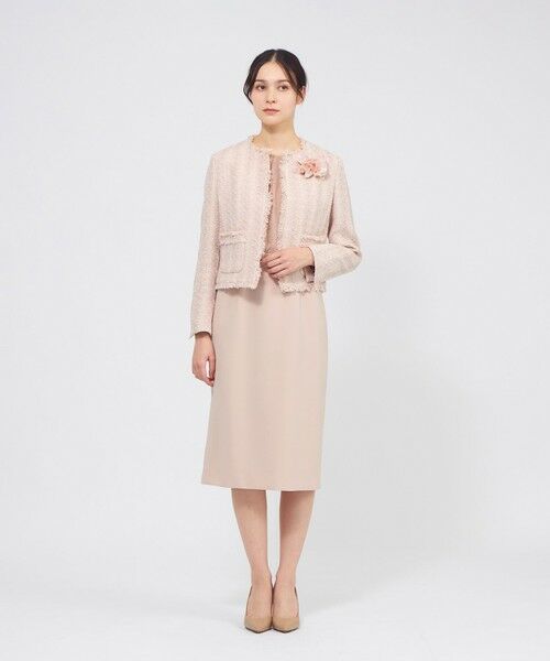 EPOCA / エポカ ノーカラージャケット | コットンファンシーツィード ノーカラージャケット | 詳細4