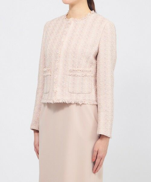 EPOCA / エポカ ノーカラージャケット | コットンファンシーツィード ノーカラージャケット | 詳細7